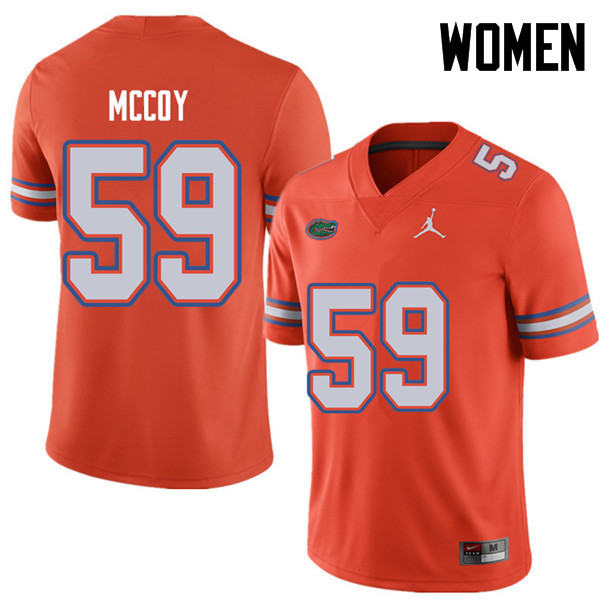 Jordan Brand Women #59 T.J. McCoy Florida Gators College Football Jerseys Sale-Orange